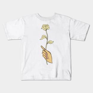 Hand and roses Kids T-Shirt